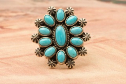 Genuine Sleeping Beauty Turquoise Native American Ring